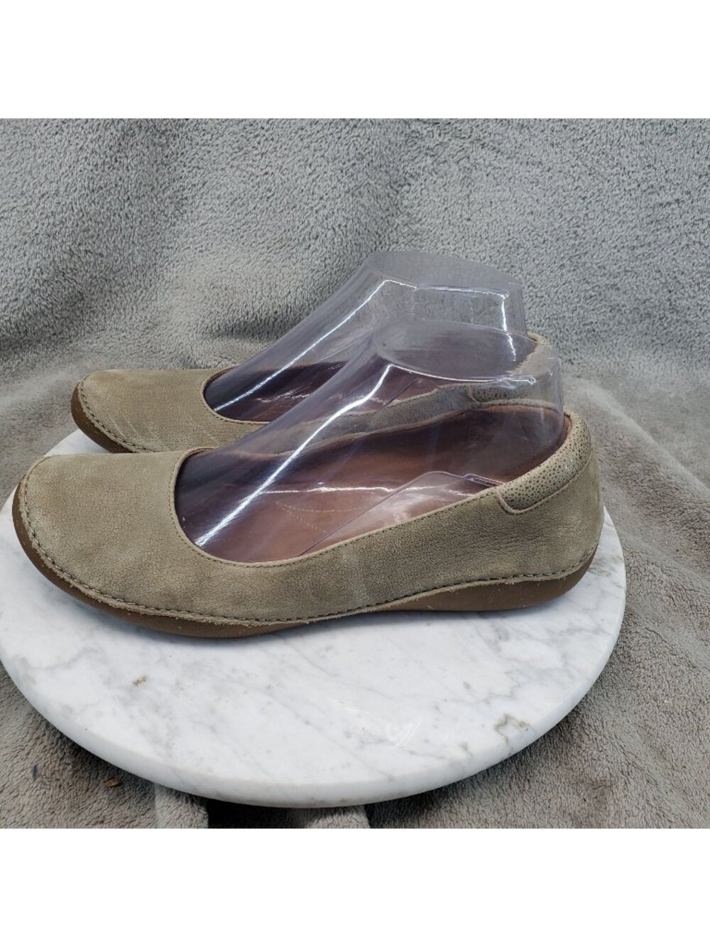 Clarks Shoes Womens Size 7 Tan Leather Artisan Autumn Sun Flats *Read*